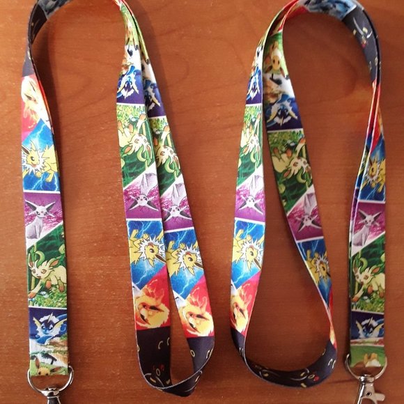 Pokemon Other - 2 Most Popular Nintendo Switch Pokemon Eeveevolutions Black One Size Lanyards